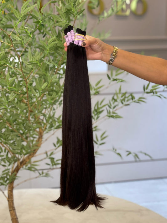 Cabelo Liso Brasileiro - Castanho Médio 60cm (100g)