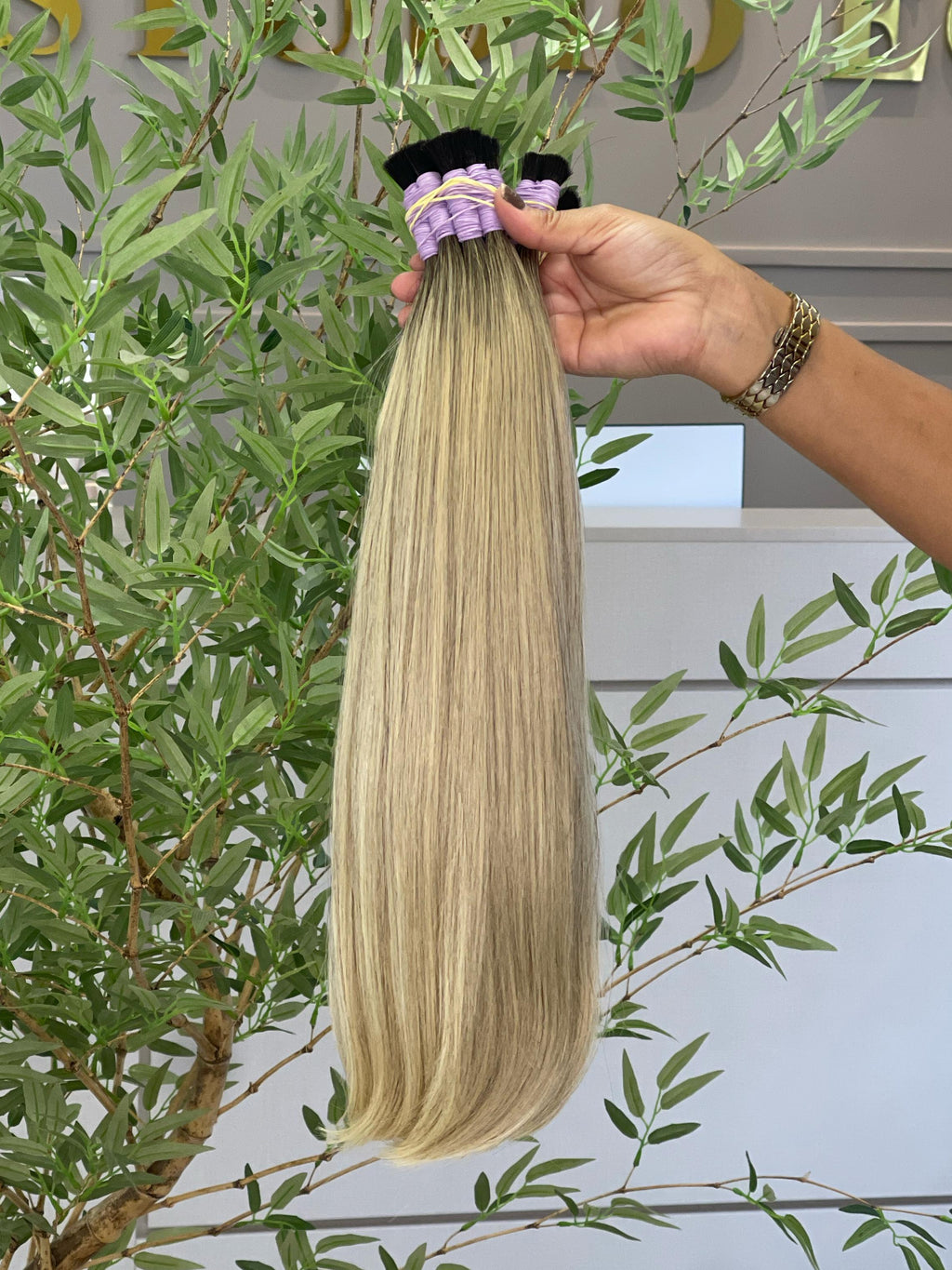 Cabelo Liso Brasileiro - Loiro 50 cm (100g)