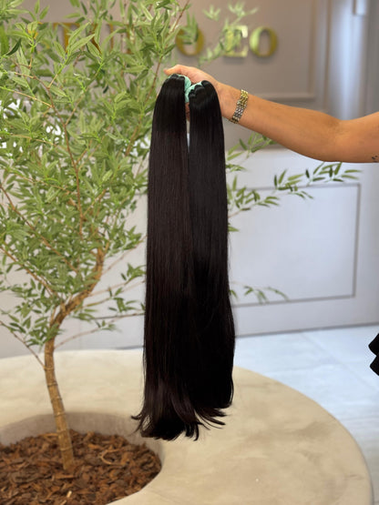 Cabelo Liso Brasileiro - Castanho Médio 70 cm (200g ) CLÁUDIA