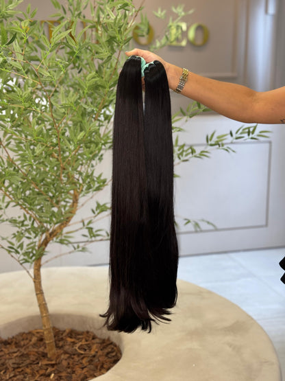 Cabelo Liso Brasileiro - Castanho Médio 70 cm (200g ) CLÁUDIA