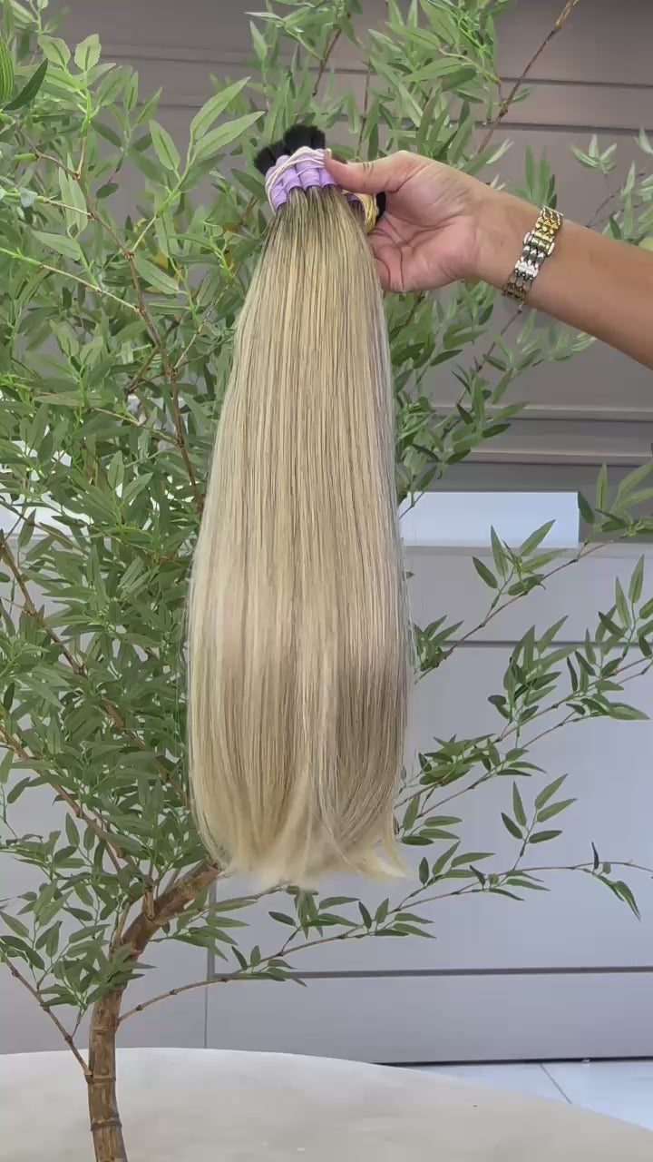 Cabelo Liso Brasileiro - Loiro 50 cm (100g)